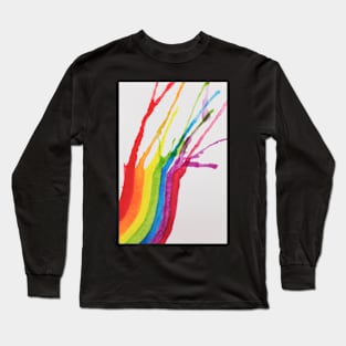 Watercolored rainbow Long Sleeve T-Shirt